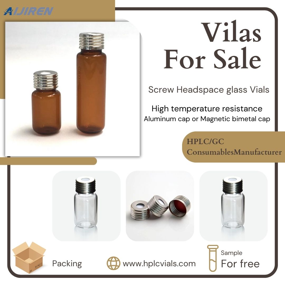 Laboratory Bottle 10ml 20ml Screw Headspace Amber/Clear Glass glass Vials with Aluminum cap