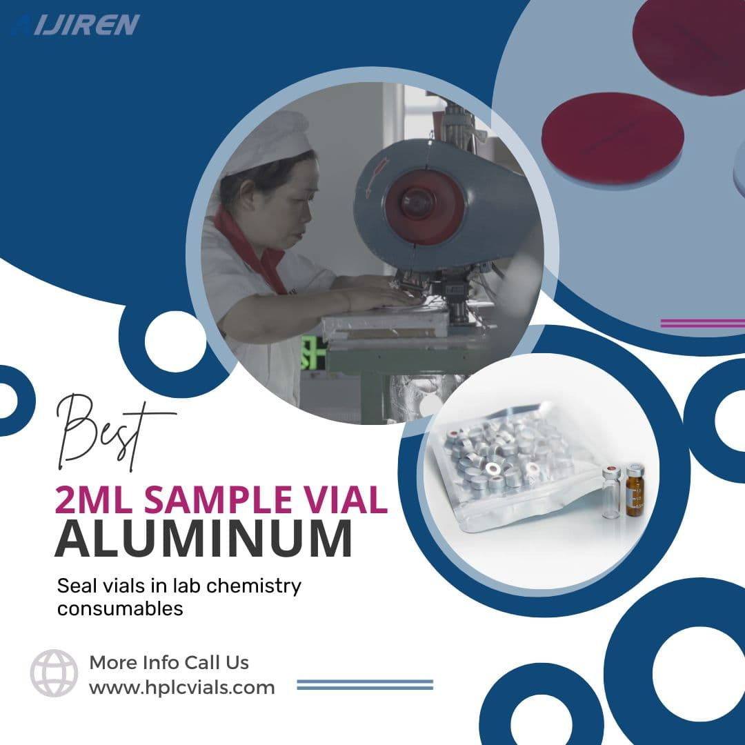 Vial da 20 ml con spazio di testa8-425 1,5 ml\/2 ml con collo a vite HPLC trasparente, fiale in vetro borosilicato ambrato per cromatografia, hplc, gc