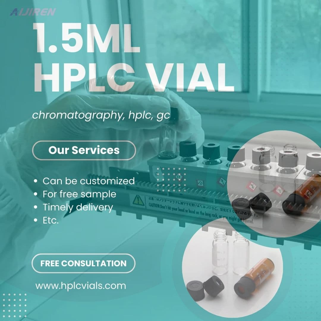 8-425 Screw Cap 1.5ml HPLC borosilicate glass Vial for chromatography, hplc, gc