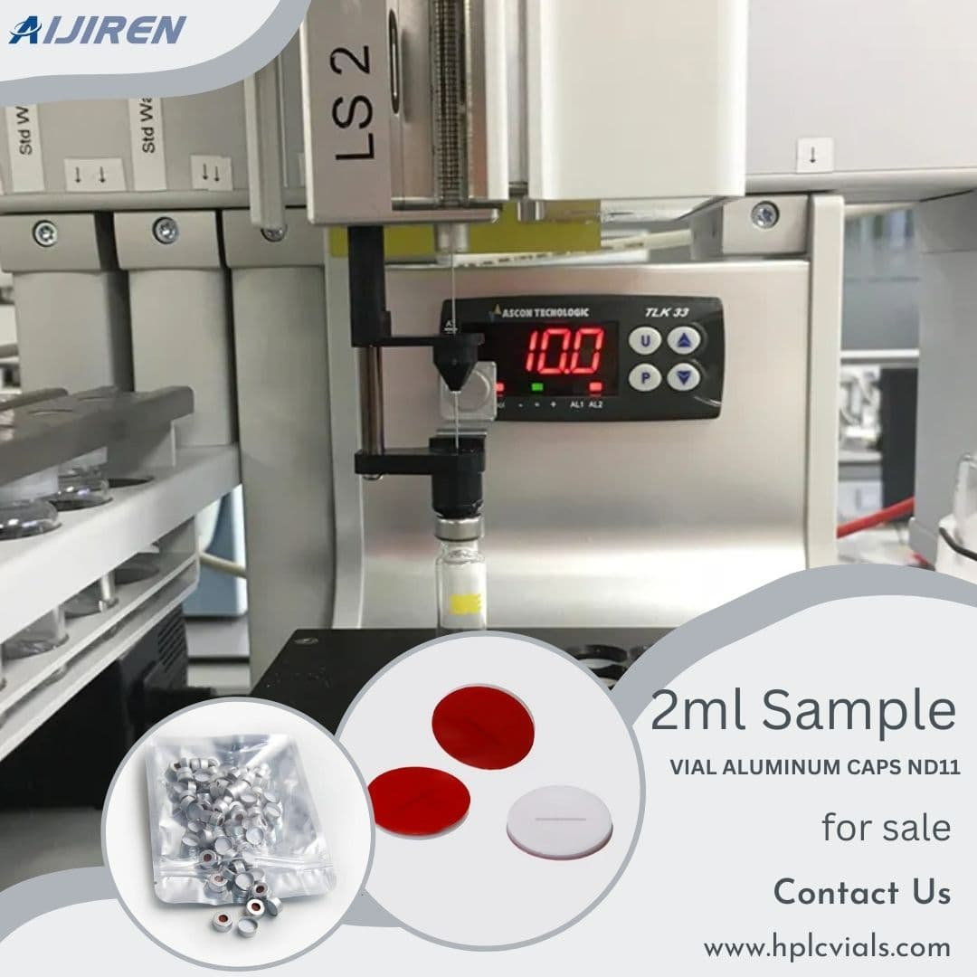 Vial con espacio de cabeza de 20 ml Tapa de aluminio para muestreador automático HPLC