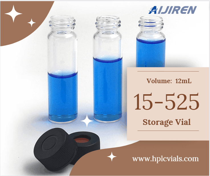 Vial de espacio de cabeza de 20 ml Vial de HPLC para almacenamiento de muestras de tornillo transparente para fabricante