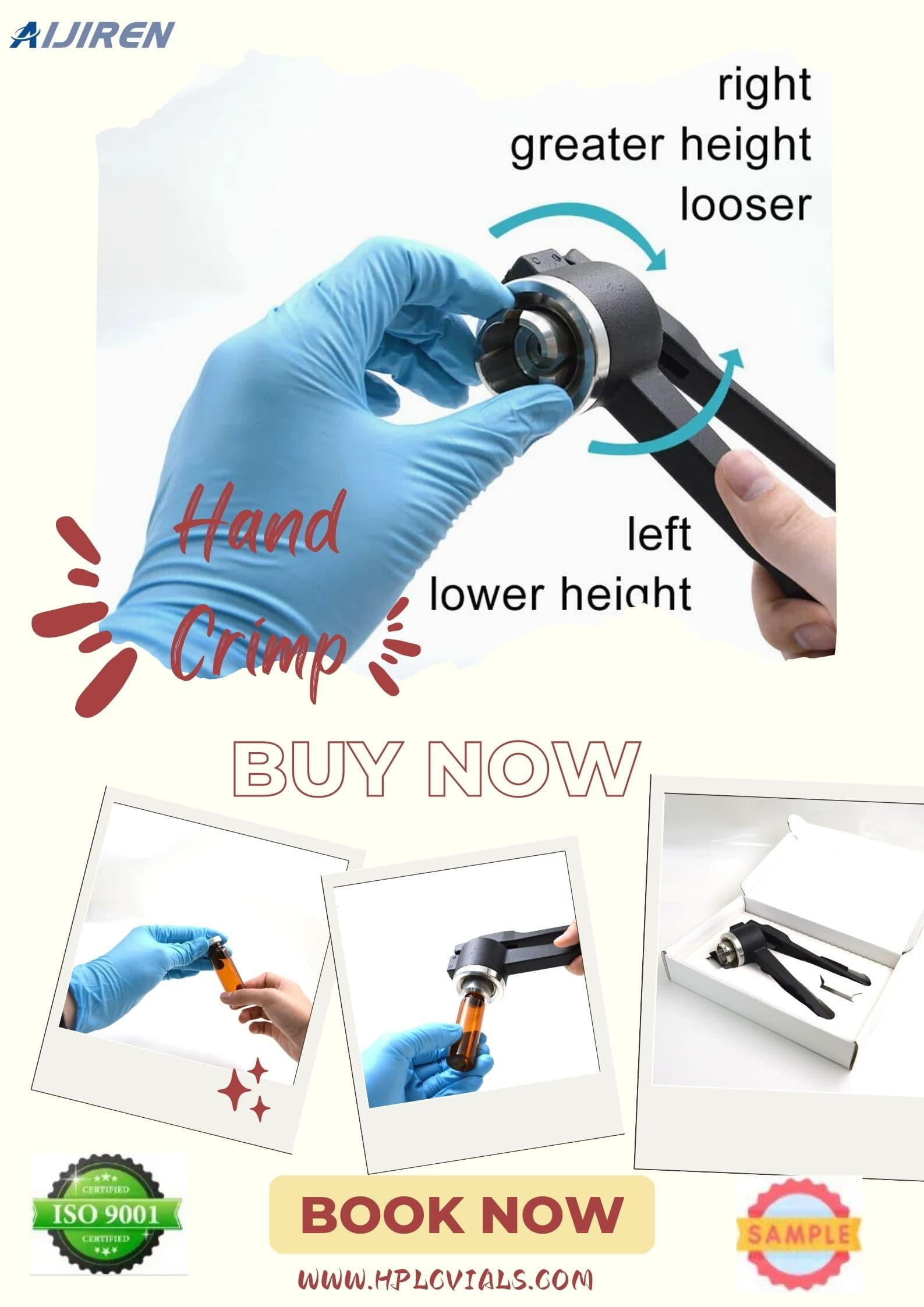 20ml headspace vial20mm manufacturerhand crimper opener vial crimper for vials