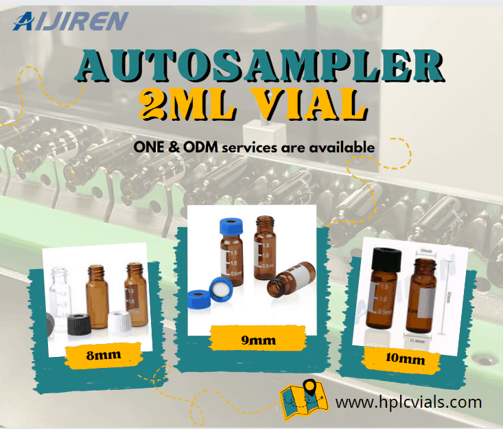 2ml 8-425 9mm 10-425 Autosampler Vial for HPLC