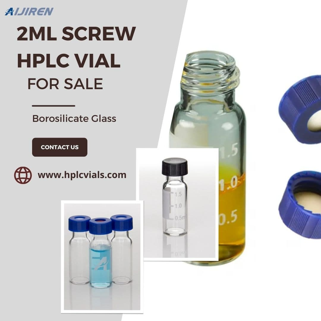 Laboratory Bottle 2ml Screw HPLC Borosilicate Glass vial can be customized