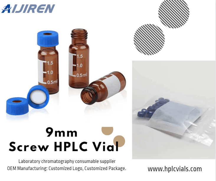 9mm Short Screw Tread HPLC Vial for Supply