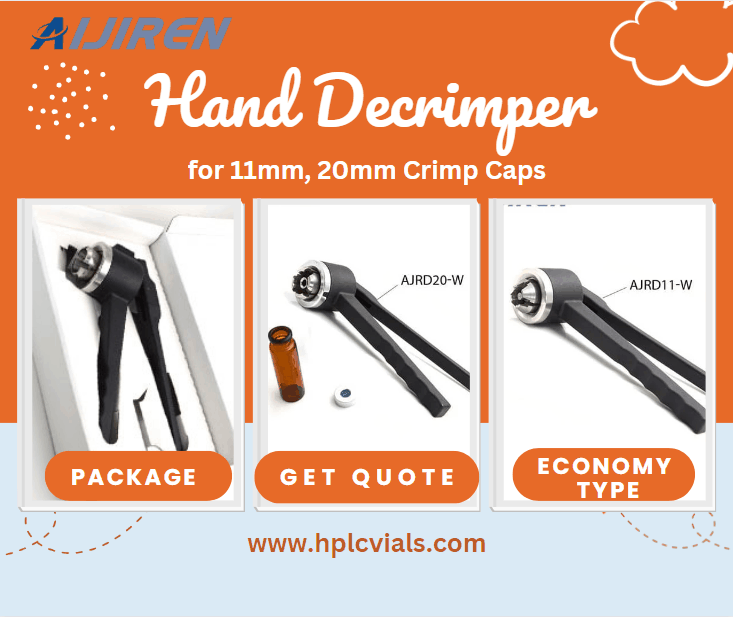 Hand Decrimper for 11mm, 20mm Crimp Caps for Lab