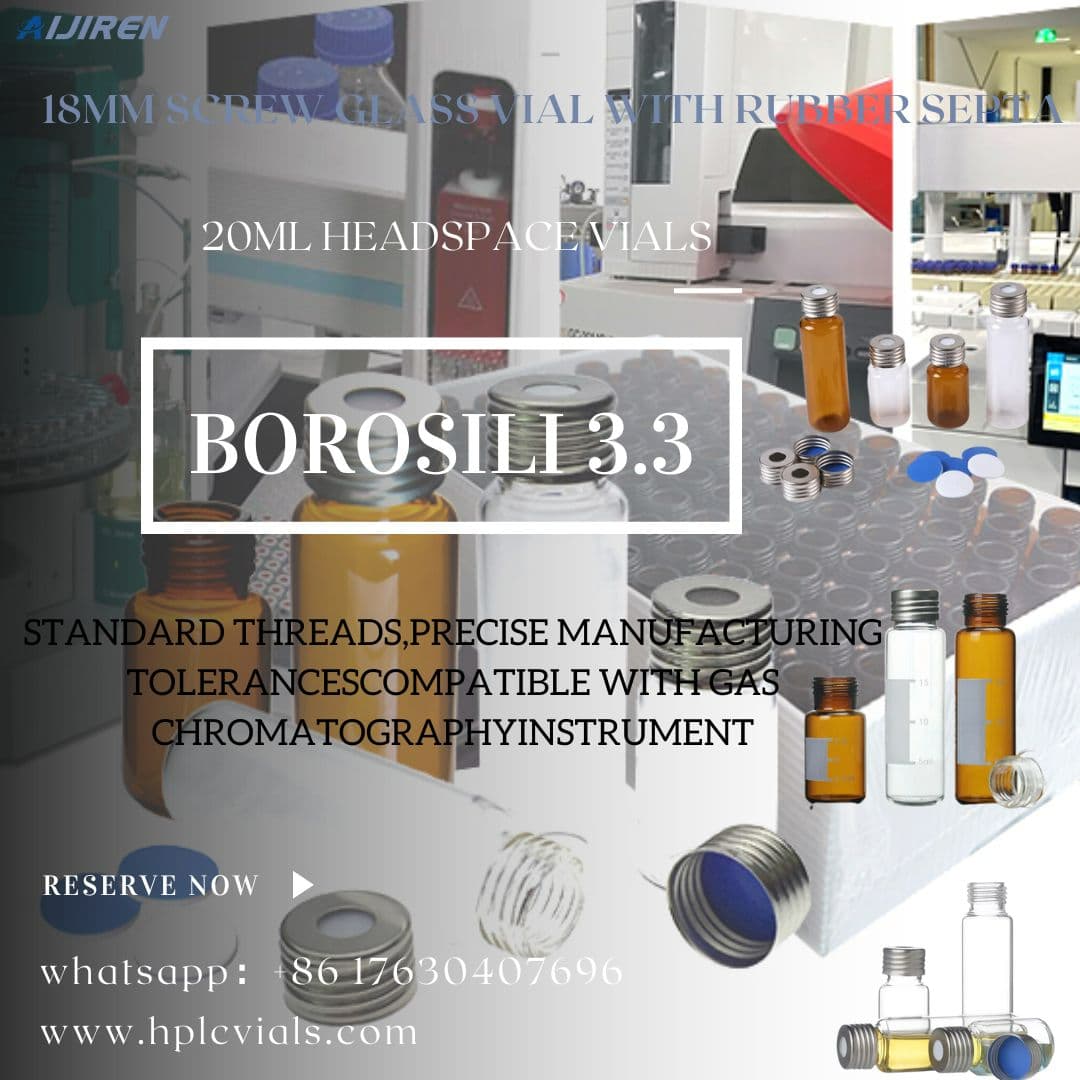 20ml headspace vial18mm parafuso de precisão magnética meta tampa para headspace vial