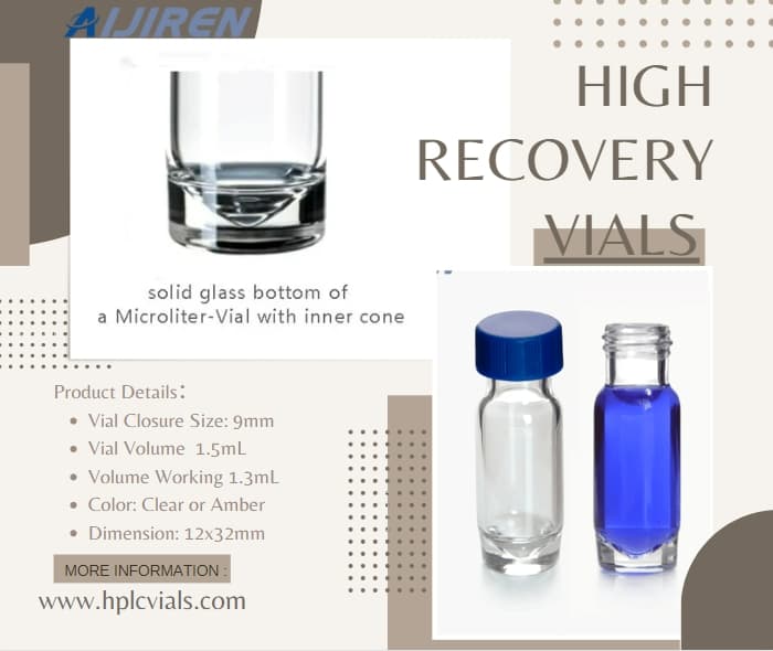 1.5ml HPLC Glass High Recovery Vial for Supply