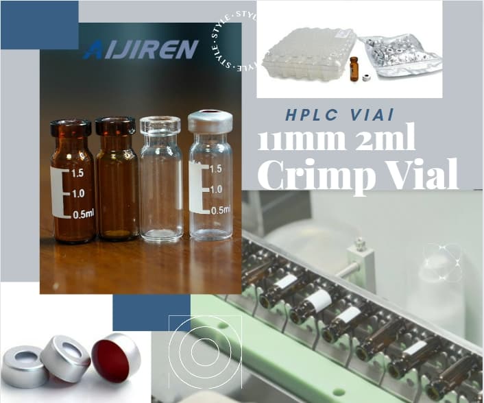 11mm 2ml Crimp HPLC Autosampler Vial