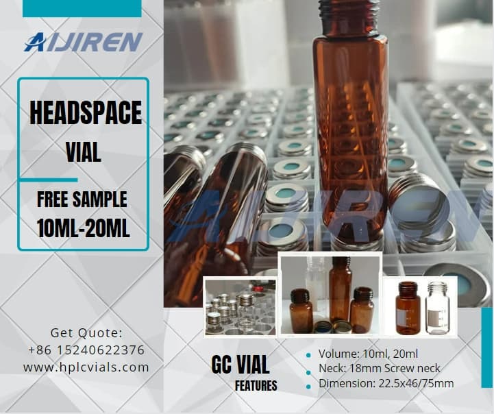 20ml headspace vial18mm 10ml 20ml Screw Headspace Vial