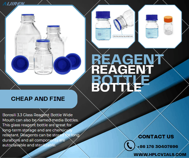 GL45 Screw 500ml Reagent Round Shape Bottle for Storage Sample