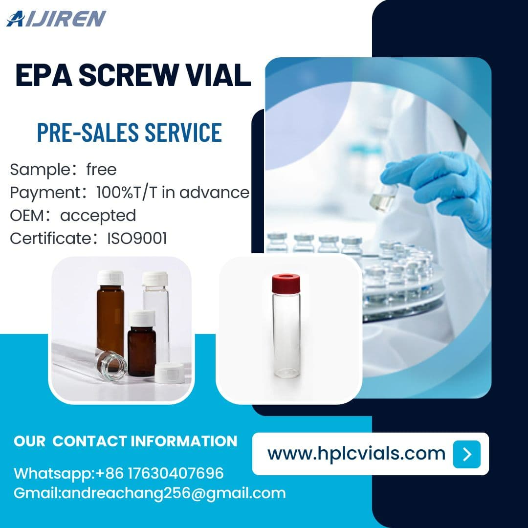 Laboratory Bottle Different Volume EPA screw vials for sale