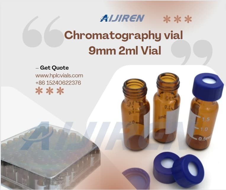 Frasco de headspace de 20mlFrasco de cromatografia Frasco de borosilicato de vidro de 9mm Frasco de 2ml