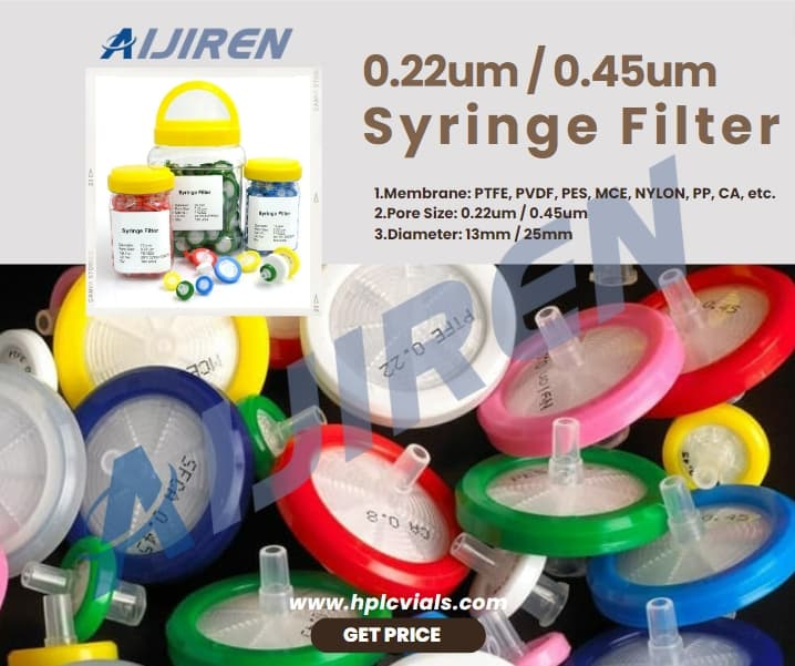 20ml headspace vial0.22um 0.45um Non-sterile Disposable Syringe Filter