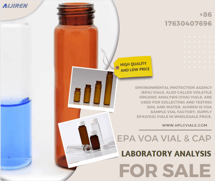 New design high quality 40ml laboratory clear EPA screw top storage sample vial in wholesale price