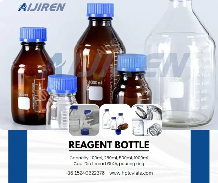 100ml 250ml 500ml 1000ml GL45 Reagent Bottle for Laboratory