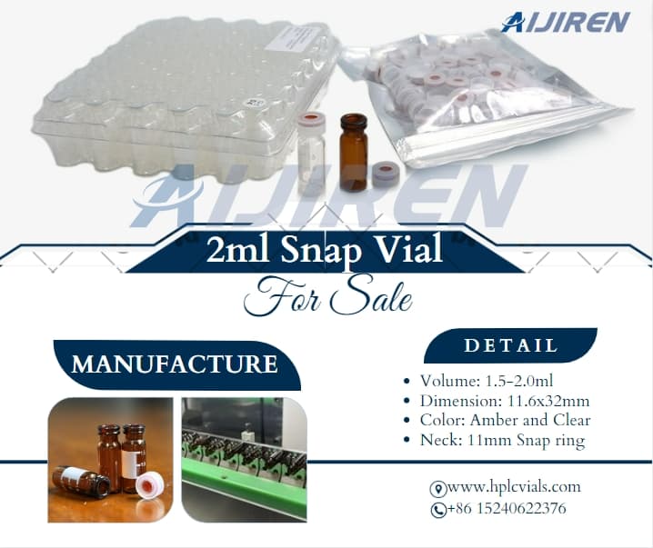 11mm Snap Ring 2ml Autosampler Vial For Supply