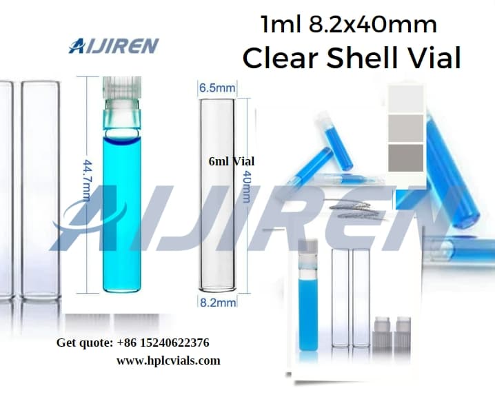 20ml headspace vial1ml 8mm 8.2x40mm Clear Shell Vial