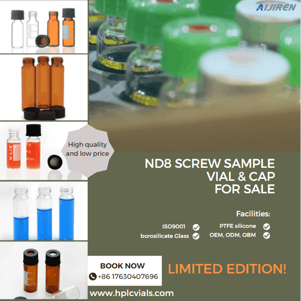 Factory price 1.5ml autosampler gc vial for chromatography