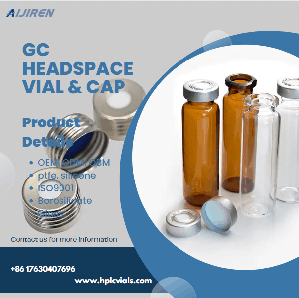 18mm headspace vial metal screw cap for Gas chromatography