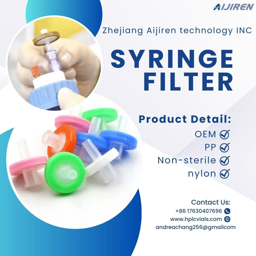 Aijiren Laboratory 0.45um glass membrane lab syringe filter