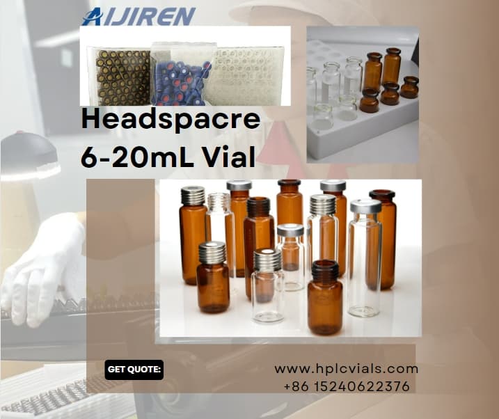 Fiala per spazio di testa con filettatura a vite da 10 ml e 18 mm ND18