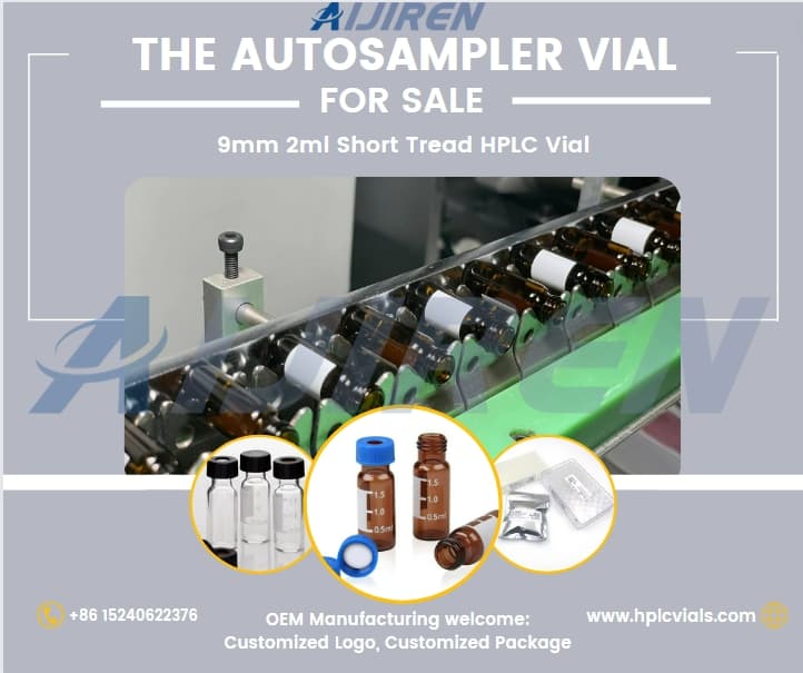 20ml headspace vial9mm 2ml Short Tread HPLC Vial Autosampler Vial