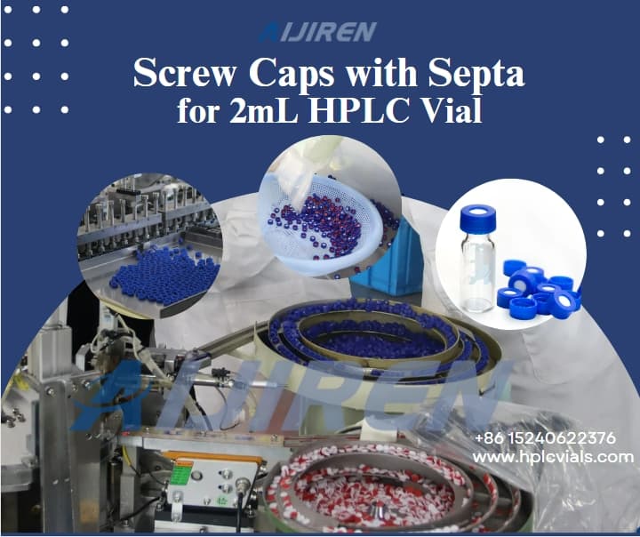 Screw Caps with Septa for 2mL HPLC Vial