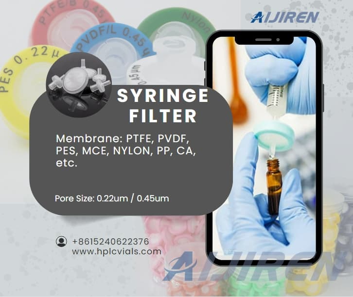 0.22um 0.45um Lab Use Reusable Syringe Filter With Printing