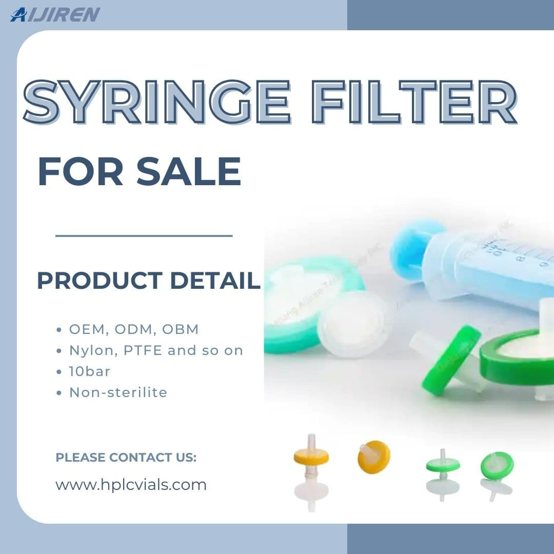 20ml headspace vialLab sample filter 0.45um 25mm membrane HPLC shell Syringe Filter Price