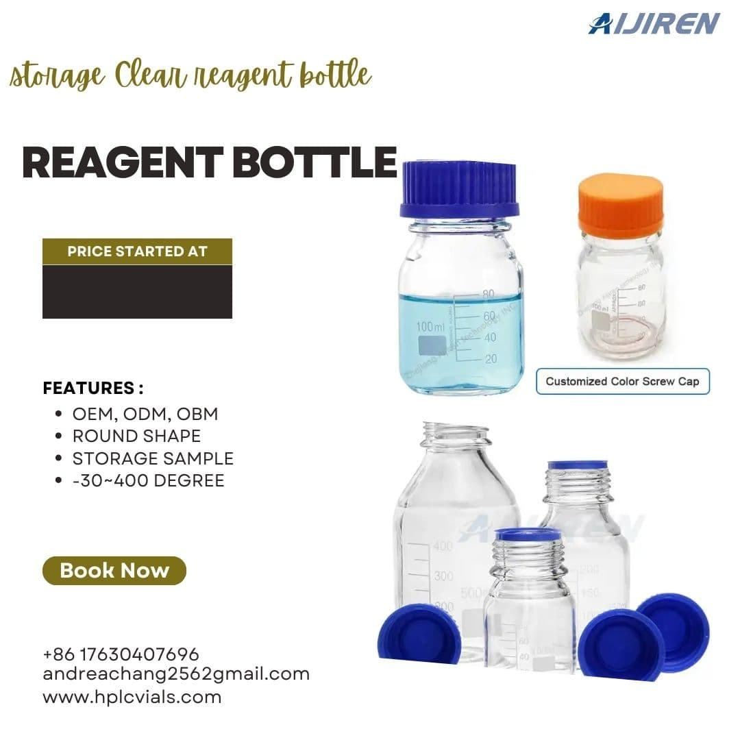 20ml headspace vialHigh quality GL45 Screw 500ml Reagent Bottle for Storage Sample