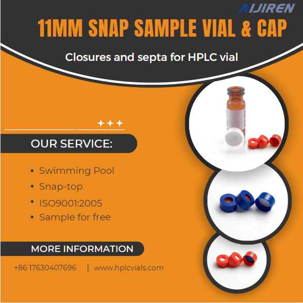 20 ml headspace-flaconND11 Snap Top HPLC-flacon voor Aijiren