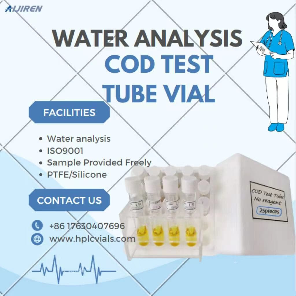 20ml headspace vialLab Glass water analysis Test Tube with PTFE/Silicone screw cap