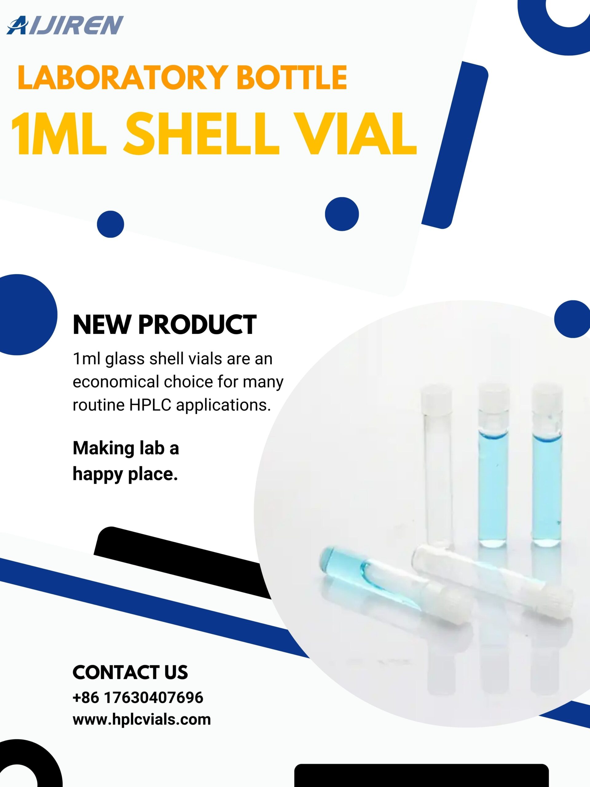 Vial con espacio de cabeza de 20 ml Microvial de vidrio transparente de 9 mm y 0,3 ml con inserto a la venta