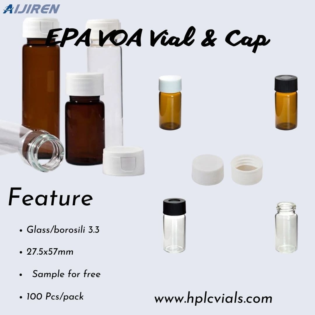 High quality 20ml lab storage sample glass vial for soil analysis