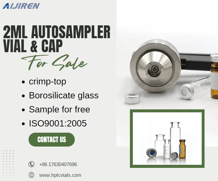 Frasco de headspace de 20ml8-425 com gargalo de parafuso Frascos de vidro de borosilicato HPLC de 1,5ml para cromatografia, HPLC, GC