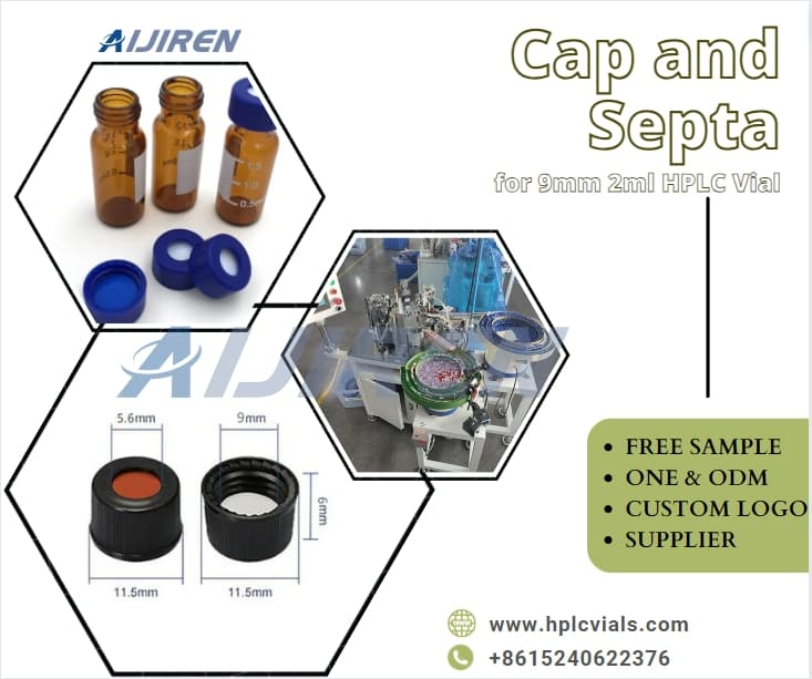 20ml headspace vialScrew Cap and Septa for 9mm 2ml Screw HPLC Vial