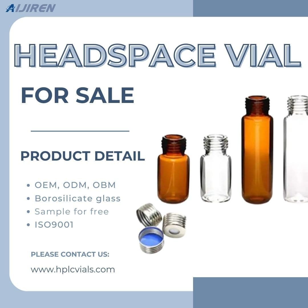 20ml headspace vialBest selling GC headspace vial with screw cap with center hole