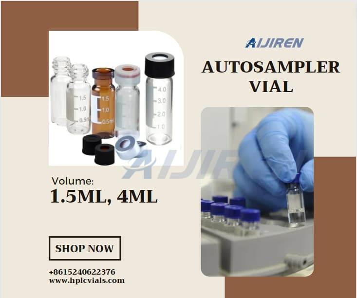 Vial de espacio de cabeza de 20 ml8-425 Vial de inyector automático HPLC de 2 ml\/1,5 ml a precio de fabricante