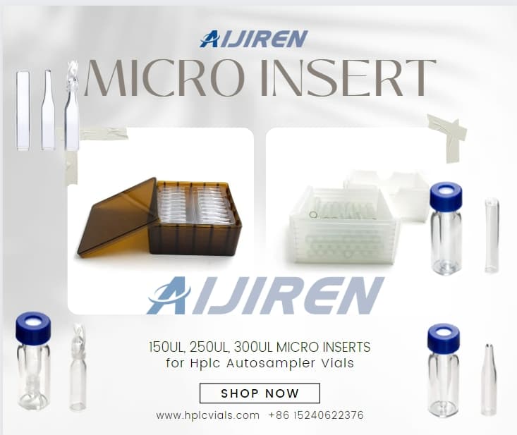 150ul, 250ul, 300ul Micro Inserts for Hplc Autosampler Vials Supply
