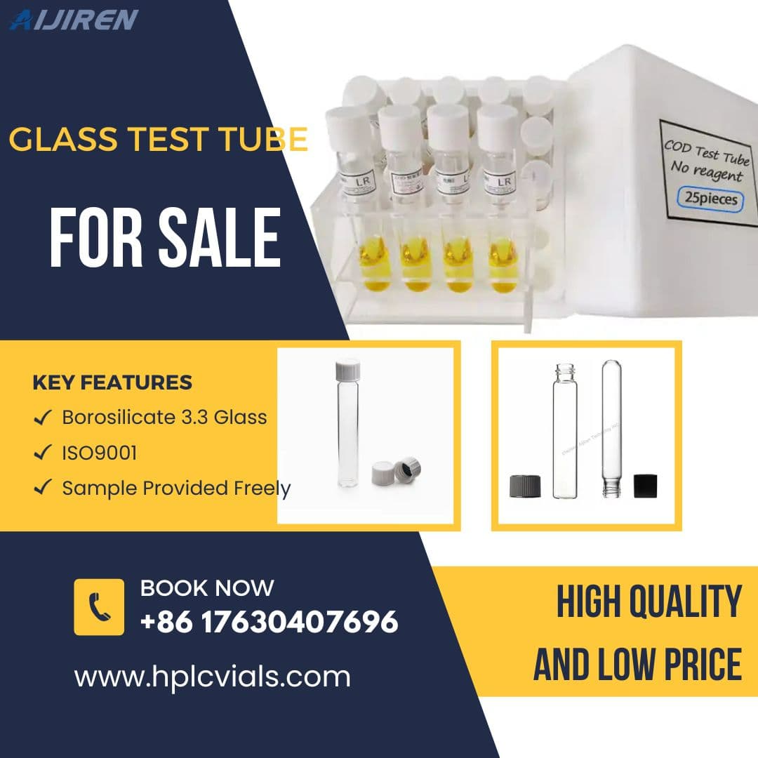 COD Test Tube Vial with Preservative Tablet for water analysis