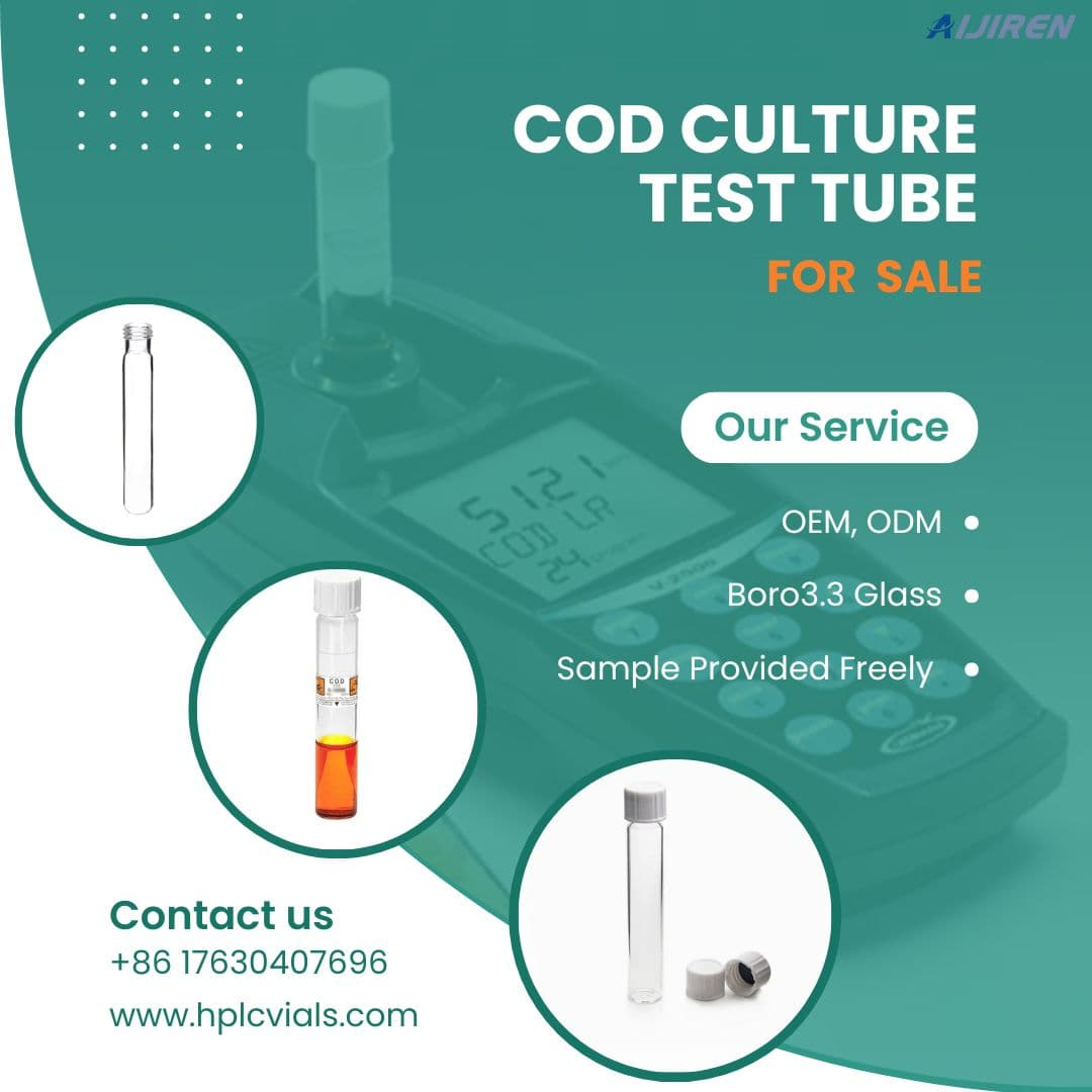 20ml headspace viallaboratory borosilicate glass round bottom COD culture test tube in wholesale price