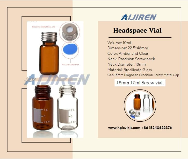 Laboratories 18mm 10ml Screw Headspace Vial