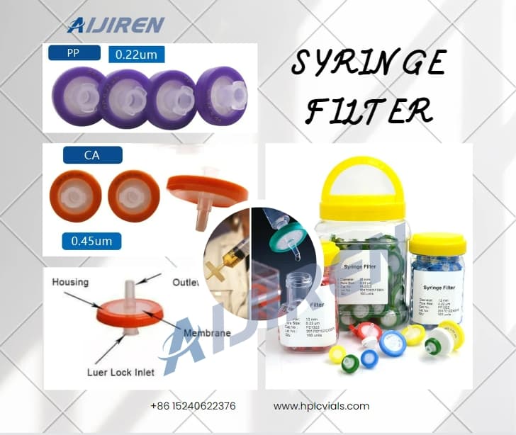 PTFE, PVDF, PES, MCE, NYLON, PP, CA Syringe Filter