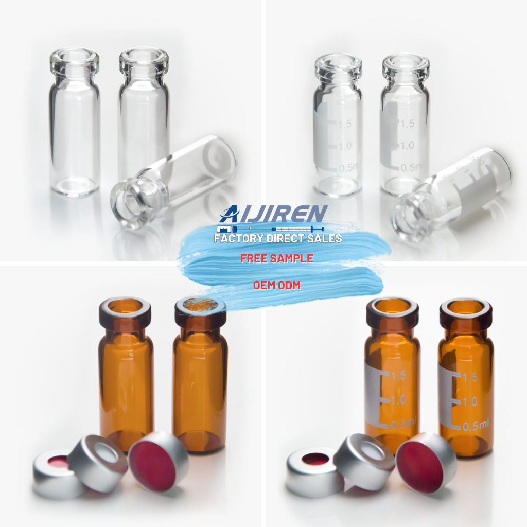 11mm Crimp Vials ND11 11mm Crimp-top Caps with Septa