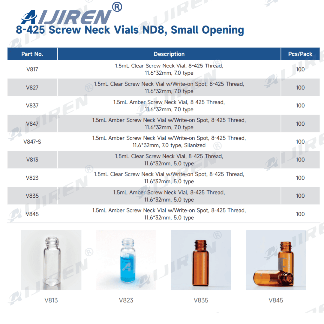 2 мл Autosampler Vialanti-Crobging Sybriefe Design | На 50% быстрее расход