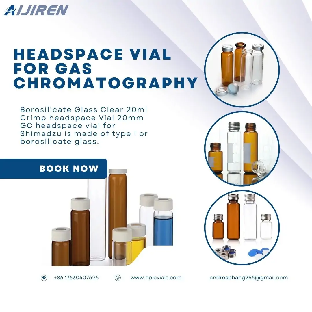 20ml headspace vial20ml GC headspace vial for Gas chromatography with screw magnetic cap