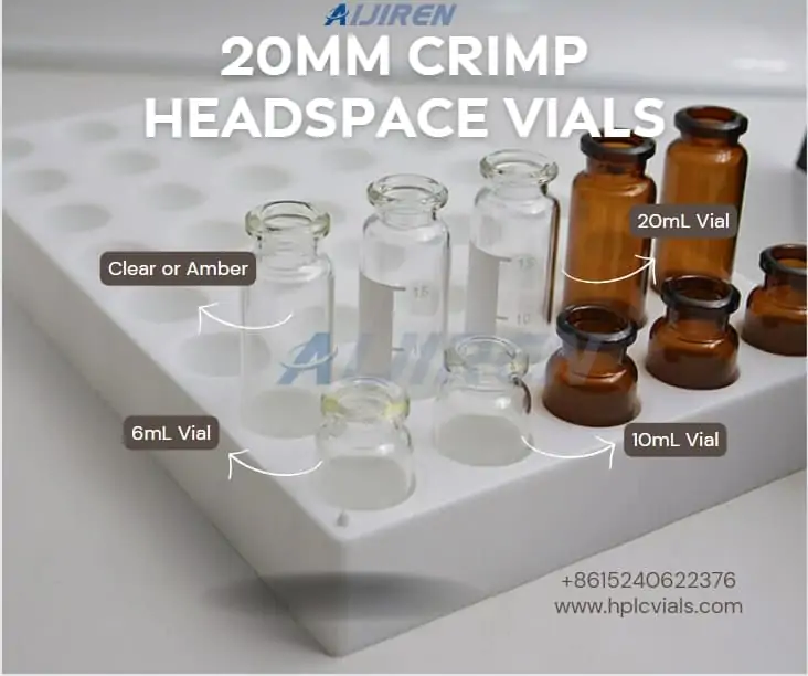 2ml autosampler vialChina Supply 20mm Crimp Headspace Vials
