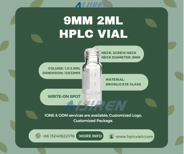 20ml headspace vialLab 9mm 2ml Screw Top HPLC Autosampler Vial