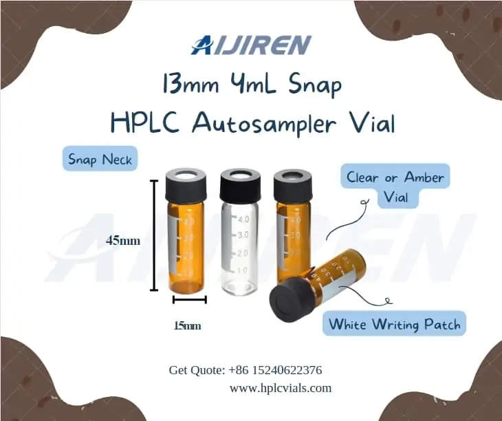 20ml headspace vial4ml 13mm Screw Thread Vial, HPLC Autosampler Vial